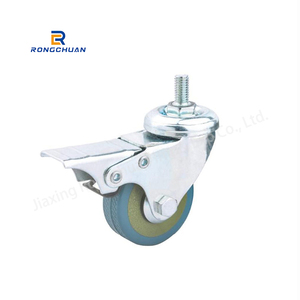Rueda Giratoria de 3 Pulgadas <span class=keywords><strong>con</strong></span> <span class=keywords><strong>Base</strong></span> de Acero, Capacidad de Carga de 55 kg, Hecha de Goma para Uso Industrial - Product Image 4