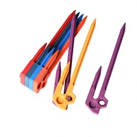Piquets de fixation pour tentes de camping et auvents, cordes anti-vent, accessoires en nylon renforcé épais de 20 cm
