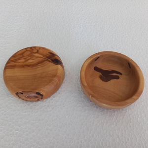 Juego de Cuencos y Palillos de Madera de Olivo, Cuenco Pequeño de Madera Maciza, Personalizable con Logotipo y Tamaño - Product Image 2