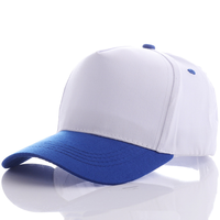 Gorra de Béisbol Personalizada al por Mayor, 100% Algodón, 2 Tonos, Estilo A-Frame, Lisa, de 5 Paneles