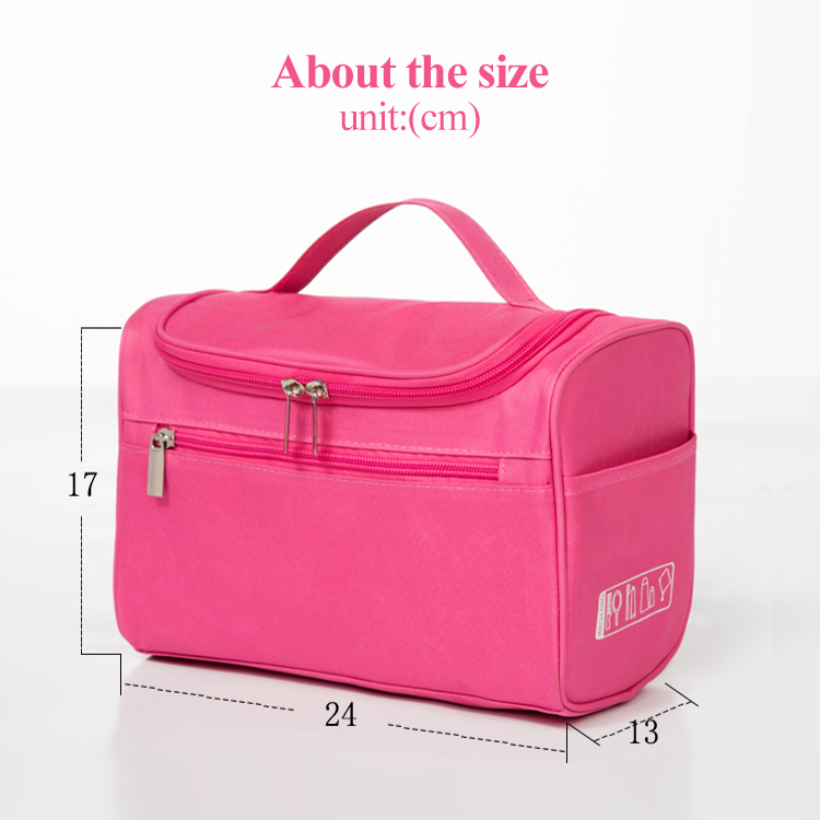 Voyage de luxe portable polyester imperméable à l'eau de toilette sac de lavage suspendu pour les femmes