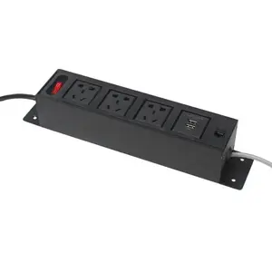 wholesale power strip tabletop surge protector switch power strip with usb RJ45 plug extension socket