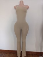 Nouvelle Arrivée 2025 Combinaison Léopard Imprimée Femme Moulante Une Pièce Jambes Évasées pour Yoga et Fitness avec LOGO Personnalisé