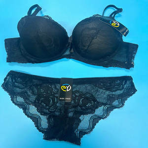 ชุดชั้นในลูกไม้ดันทรงลายดอกไม้2ชิ้นสำหรับผู้หญิงชุดชั้นในลูกไม้ขนาด CG042 36-42ราคา1.5ดอลลาร์ - Product Image 3