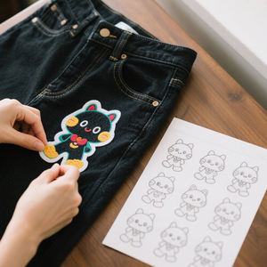 Stiker Transfer penstabil larut air, tahan lama dapat dicuci untuk desain bordir dan pendukung jahitan pada pakaian & sepatu - Product Image 6