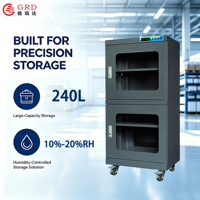 Secadora Industrial GRD 240BF con Control Inteligente por Microcomputadora, Deshumidificación Consistente, Almacenamiento de Componentes Electrónicos