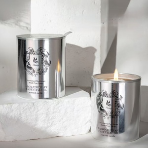 Boîtes en aluminium de style bohème élégantes, cadeaux créatifs et écologiques pour filles, huile essentielle biologique, <span class=keywords><strong>cire</strong></span> de soja, cadeau artisanal, barres de Diwali - Product Image 1