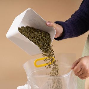 Wholesale Stand up Spout Pouch with Handle Reusable Moisture-Proof Food <b>Storage</b> Bag for Grain Cereal Rice Bean <b>Seed</b> Packaging - Product Image 2