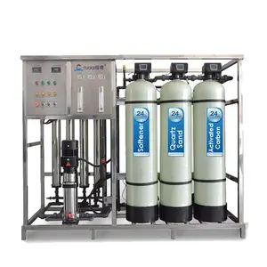 Sistema ro y purificador de agua, sistema de tratamiento de agua mineral de ósmosis inversa, 1 T/H