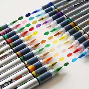 Paquete Económico de Rotuladores Artísticos para Colorear de Punta Fina, Lavables, de Pintura Acrílica en Colores Sólidos Vibrantes - Product Image 4