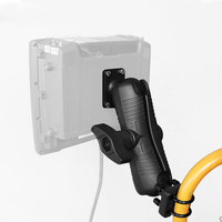 Support de tablette réglable à rotule pour véhicules tout-terrain et équipements lourds, avec double boulon en U de 2,25 pouces