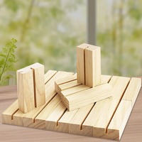 Tempat Kartu Kayu Setengah Lingkaran Alas Kayu Solid Untuk Pajangan Foto di Meja, Kertas Catatan, dan Dekorasi Kartu Kecil