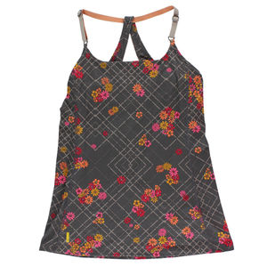 Camiseta sin Mangas con Encaje para Mujer Lole, Color Gris, Talla S, Color: Gris/Multicolor |   100% Auténtico - Product Image 1