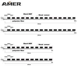 AMER Tamaño personalizado <span class=keywords><strong>Mejor</strong></span> precio Panel de pared de madera Panel <span class=keywords><strong>acústico</strong></span> Listones de madera Tablero <span class=keywords><strong>acústico</strong></span> de pared para interior insonorizado - Product Image 4