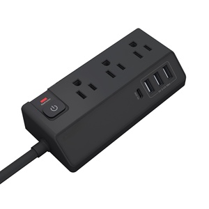 2024 nóng Bán máy tính để bàn điện dải 3 USB + Type-C cổng anh chúng tôi tường ổ cắm mở rộng dây - Product Image 5