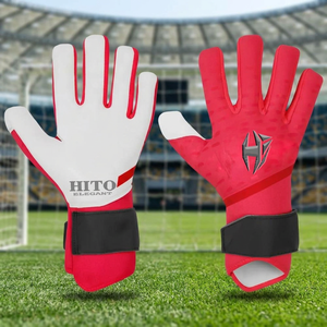 Guantes de portero de fútbol de látex personalizados para profesionales, con palma de látex Giga, rollo negativo y T-Tab de goma. - Product Image 4