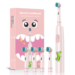 Wholesale 2026 New Colorful Cartoon Rotating Kids <b>Electric</b> Toothbrush Soft Bristles Household Children's Oral Care Plastic Home - Product Image 4