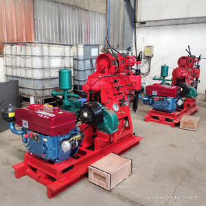 Machine de forage de puits d'eau hydraulique entièrement automatique, profondeur 150m/200m, foreuse à carottage avec pompe 22hp, état neuf - Product Image 3