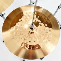 High Quality Golden Color Brass Alloy Mirror Practice Cymbals Set 6 Pcs