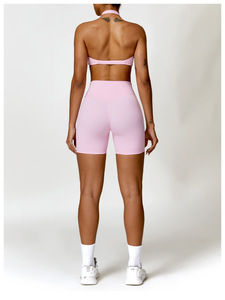 <span class=keywords><strong>Abbigliamento</strong></span> da Pilates e Yoga Personalizzabile a Vita Alta e <span class=keywords><strong>Aderente</strong></span> per Donne, Pantaloncini Traspiranti per Sport e Allenamento - Product Image 2