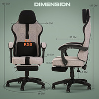 Quantité minimale de commande 1 PCS Chaise de jeu bon marché avec massage avec repose-pieds Chaise de jeu PC Cadeira Gamer E-sports Chaise avec repose-pieds
