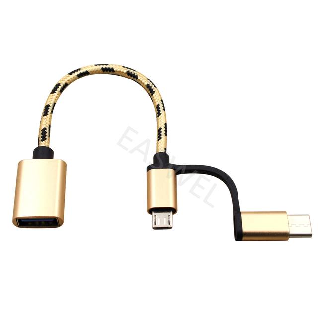 Hot Sale Type c Micro Usb Male to Usb a Female Converter Data Cable USB C to USB3.0 Adapter Type C OTG Cable