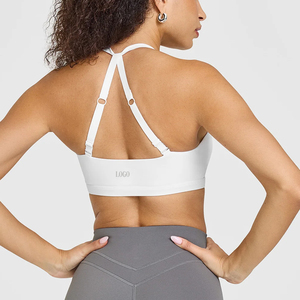 <span class=keywords><strong>Reggiseno</strong></span> sportivo yoga leggero a taglio basso <span class=keywords><strong>con</strong></span> fascia intrecciata sul davanti, <span class=keywords><strong>spalline</strong></span> regolabili e coppe imbottite rimovibili - Product Image 5
