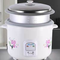 Cuisinière à riz électrique automatique avec cuve antiadhésive, capacité de 1,1 à 2 L, 500 W, boîtier en plastique écologique, design portable, 220 V/240 V