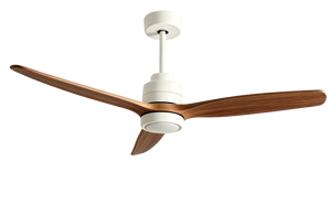 Ventilador de Techo Moderno de 52 Pulgadas con Aspas de Madera, Luz LED Regulable, Control Remoto y Motor DC Reversible para Sala de Estar - Product Image 4