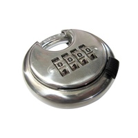 Vente directe d'usine, cadenas à disque en acier inoxydable à 4 chiffres, antivol, étanche, durable