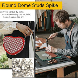 उच्च गुणवत्ता वाले गुम्बद प्रांग राउंड स्पॉट चमड़े के डिय बैग के जूते के लिए रिवेट - Product Image 6