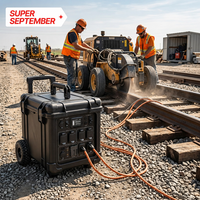 Generador Portátil de Alta Resistencia BP360C de 3600W, Estación de Energía LiFePO4 con Protección IP66 a Prueba de Agua para Obras de Construcción y Emergencias