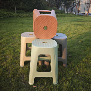 <b>Plastic</b> Square <b>Stool</b> 29x47 Cm Durable Bar <b>Stool</b> For Home Outdoor Use - Product Image 4