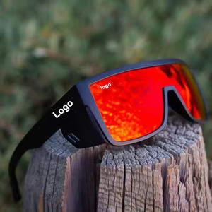 Lmamba 3411カスタム高級ブランドデザイナーZ87安全サングラス特大シールドミラーサングラス男性女性 - Product Image 2