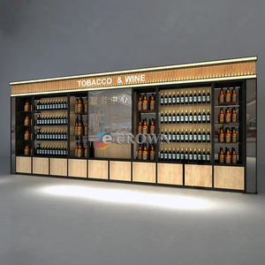 Smoke showcase Counter Tobacco Counter Shopping Mall Design <strong>Wine</strong> Tabacum <strong>Display</strong> Retail Tobacco Shop OEM - Product Image 2