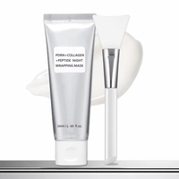 Masque Peel-Off Transfrontalier au Collagène et Peptides PDRN 50g TK Bestseller Lacté Nuit Application et Rinçage Hydratant Tout Usage