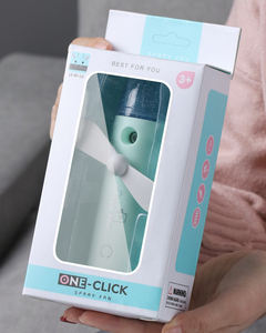 Mini-refroidisseur d'air humidificateur portable LT184 avec ventilateur brumisateur, pulvérisation d'eau, rechargeable par USB, portatif avec lumière LED - Product Image 2