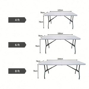 Rectangular Simple Stretch Polyester Tablecloth 6ft Geometric Pattern Heat Transfer Printed Durable Wrinkle-Free Trade Shows - Product Image 2