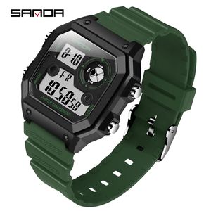 SANDA Brand Men Sports Watches Fashion Chronos Countdown Men's Waterproof LED <b>Digital</b> Watch Man Clock Relogio Masculino - Product Image 5
