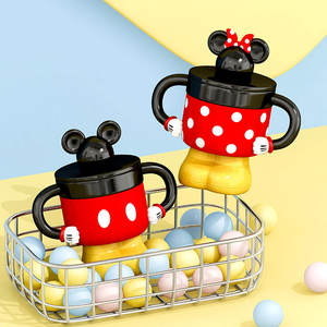 Cadeaux originaux Tasse à café en céramique en forme de <span class=keywords><strong>Mickey</strong></span> et <span class=keywords><strong>Minnie</strong></span> avec double poignée, couple de dessins animés, 300 ml, passe au lave-vaisselle et au micro-ondes - Product Image 3