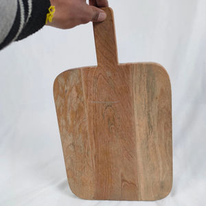 Planche à découper professionnelle en bois massif, robuste, écologique, lavable au lave-vaisselle, rectangulaire, 1,5 cm d'épaisseur, pour viande et poisson - Product Image 1