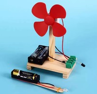 Kit d'expérimentation scientifique STEM : Ventilateur télécommandé infrarouge DIY, modèle éducatif, circuit sans fil, physique