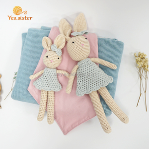 Personnalisé À La Main À Tricoter En Peluche Animal <span class=keywords><strong>Lapin</strong></span> Amigurumi Poupée Au Crochet - Product Image 2