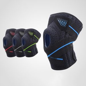 Rodillera Profesional con Amortiguador de Silicona y Soporte de Resorte, Rodillera de Compresión Ajustable para Deportes y Correr - Product Image 2