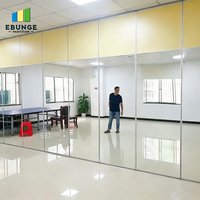 Cloison mobile à miroirs, panneaux coulissants à miroirs pour studio de danse, salle de sport