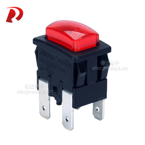 PS21-16 조명 전원 스위치 순간/래칭 16A 250VAC LED <span class=keywords><strong>4pin</strong></span> 푸시 버튼 스위치 진공 청소기 - Product Image 2