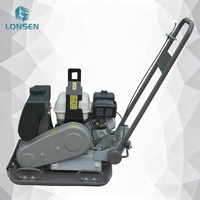 Compacteur à plaque vibrante Lonsen MP15 avec moteur à essence pour le compactage de barrages et de talus, moment de charge élevé