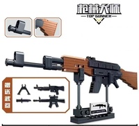 Série militaire arme jouet modèle jouet pistolet HK416 assemblage ak 47 pistolet bricolage assemblage brique ensemble pistolet jouet