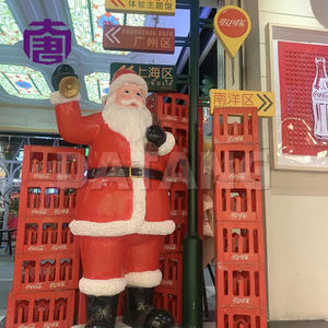 Lumières de Noël extérieures LED étanches en fibre de verre 3D en forme de Père Noël pour rue et jardin, indice de protection IP65, parc/jardin - Product Image 4