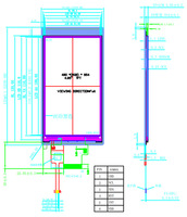 5,0 Zoll LCD-Bildschirm 480x854 IPS TFT LCD-Anzeigemodul, Maßgefertigtes LCD-Panel, Ultra-Breites LCD-Panel, LCD-Steuerplatine